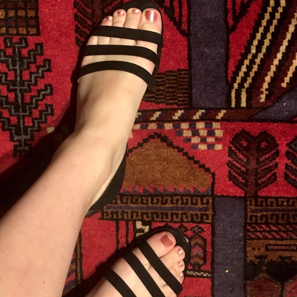 Black Strappy Sandals